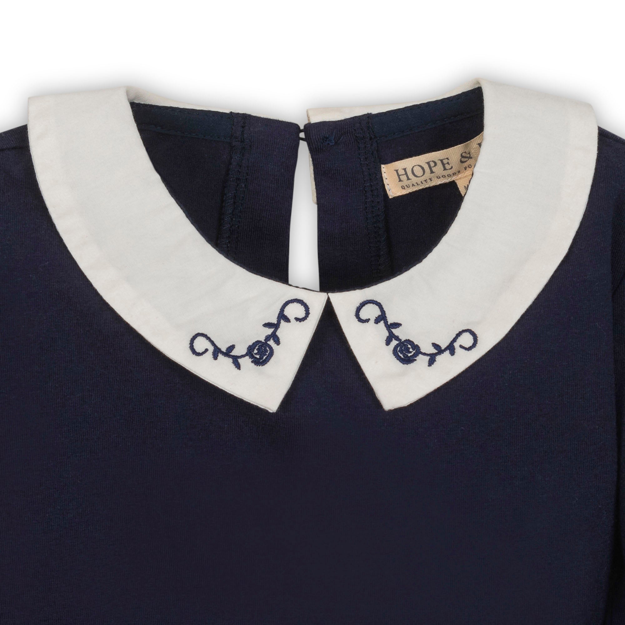 Organic Peter Pan Collar Knit Top