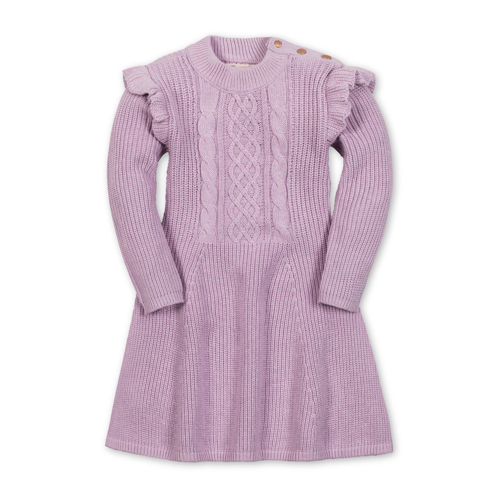 Organic Flutter Detail Sweater Dress