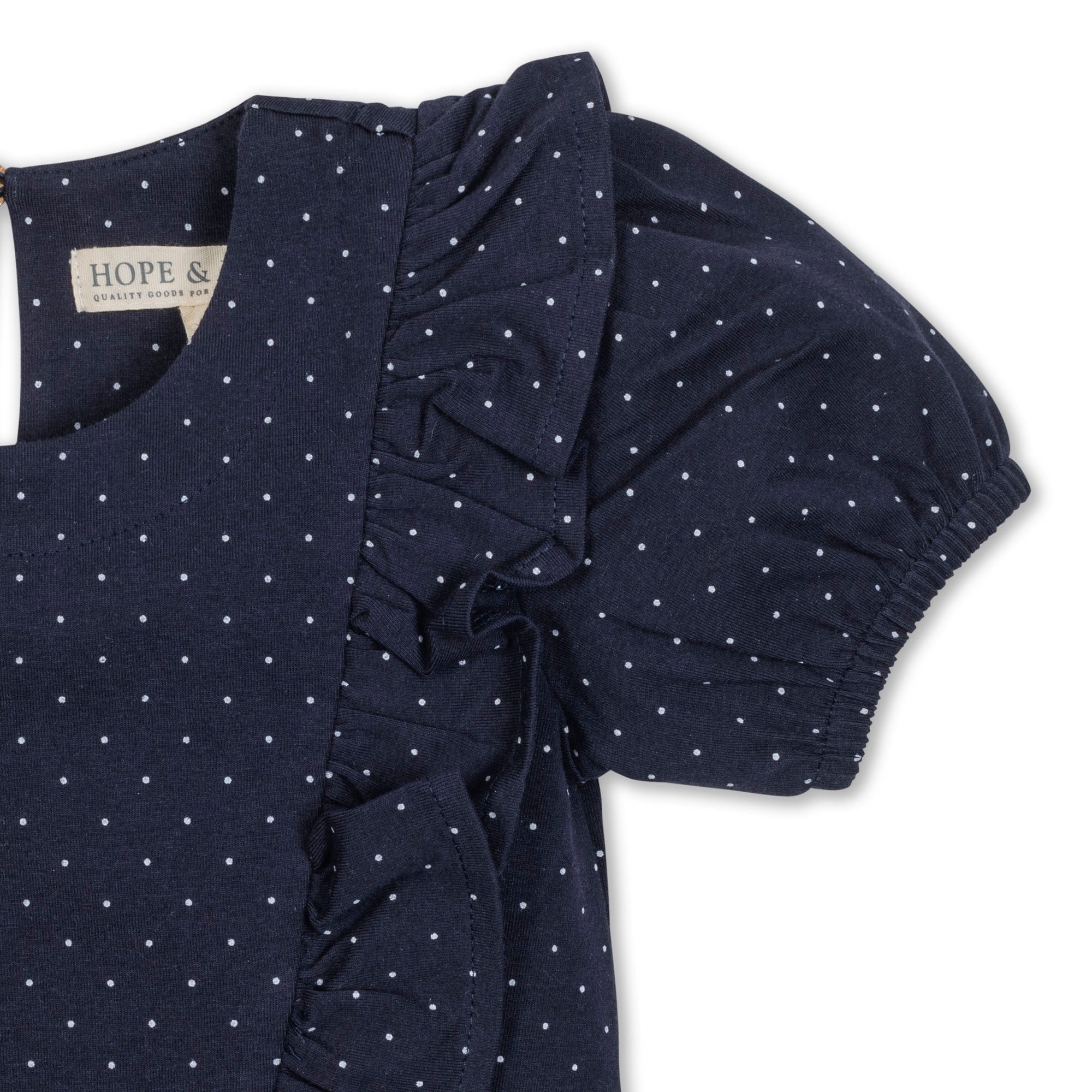 Organic Knit Ruffle Dress