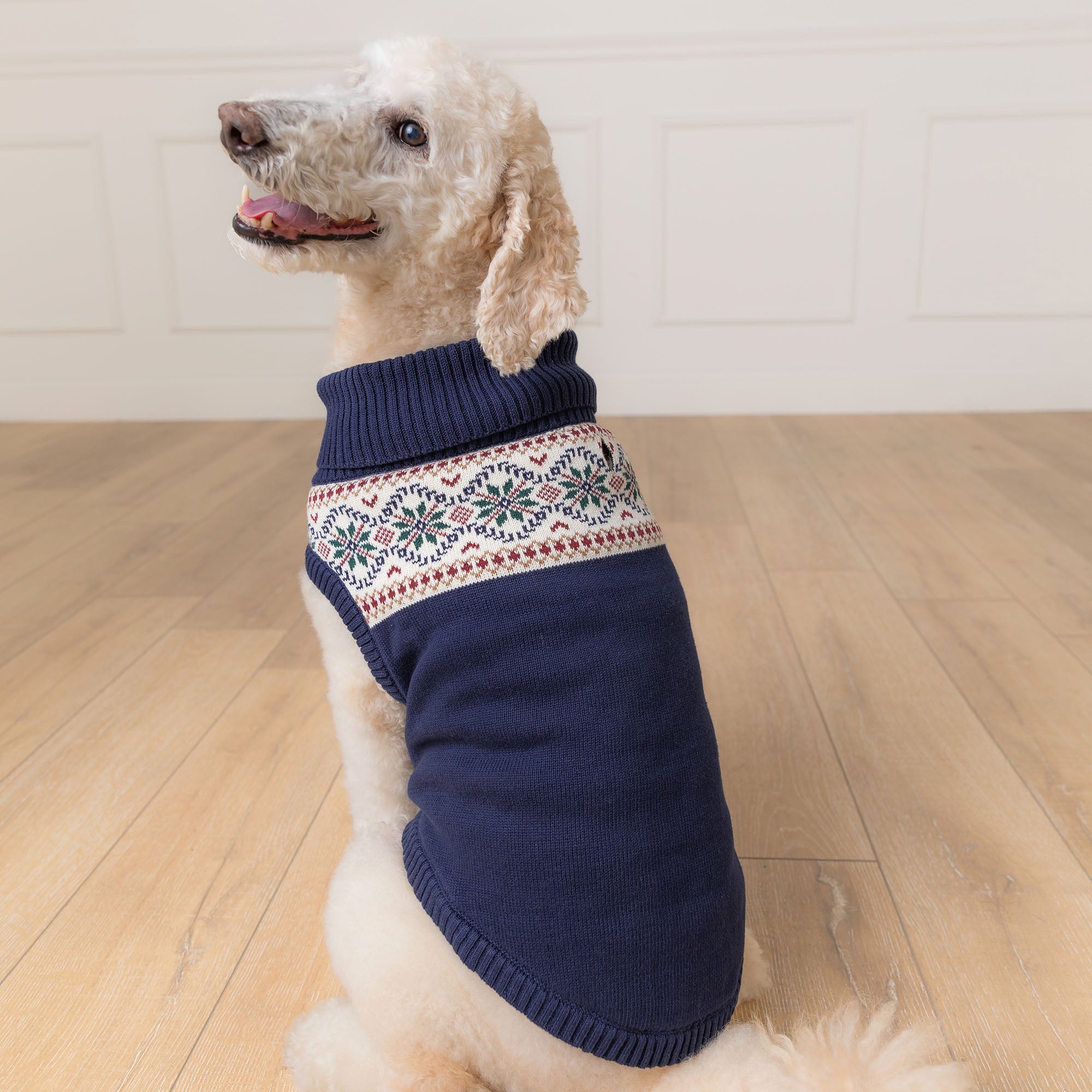 Organic Fair Isle Dog Sweater