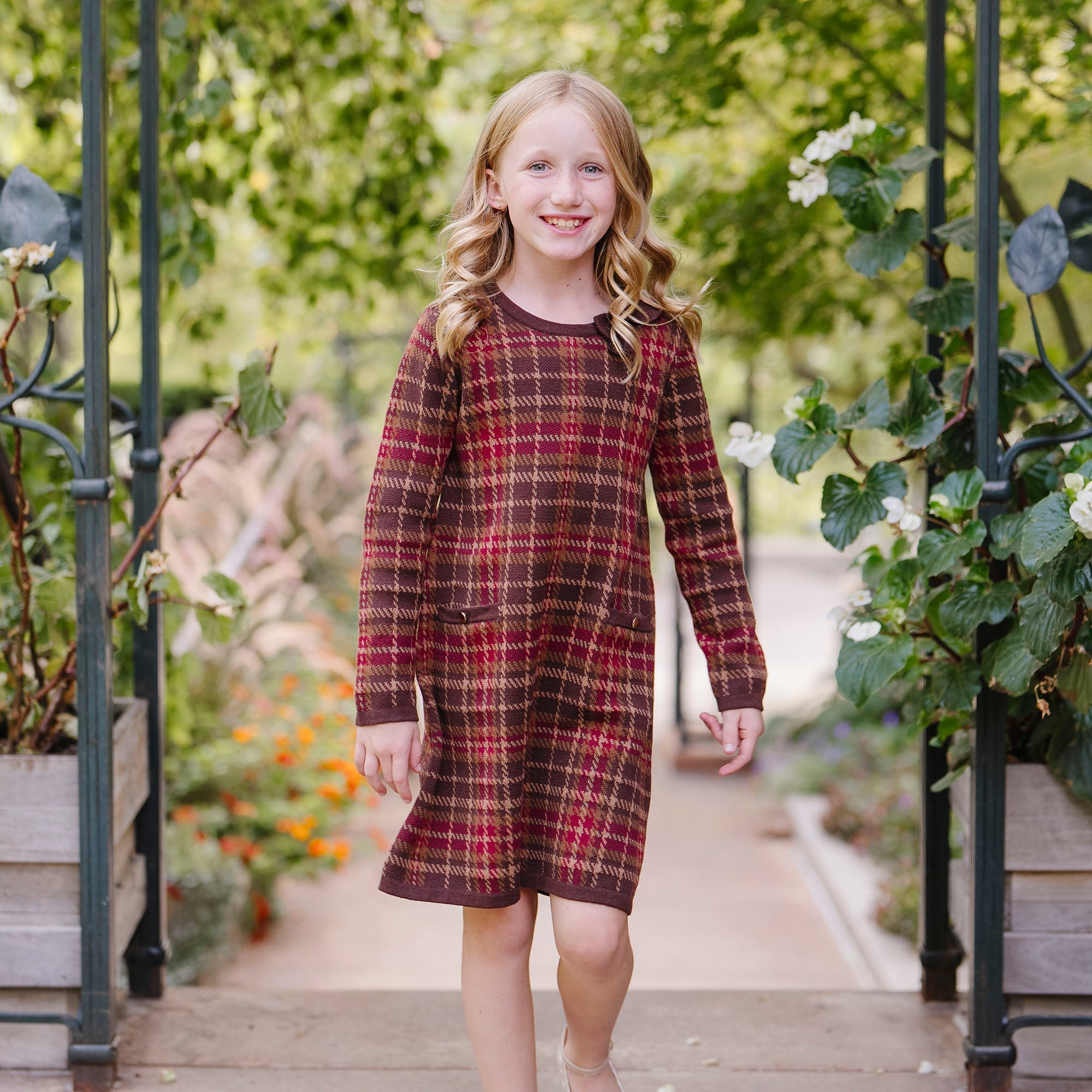 Organic Bow Sweater Dress