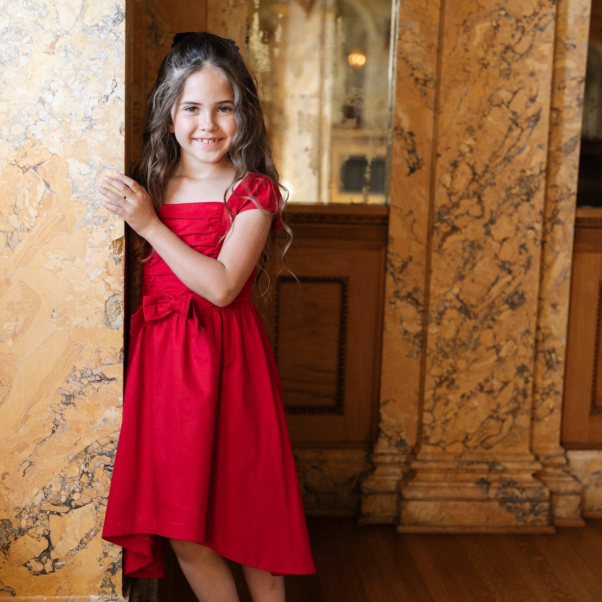 Organic High Low Sateen Dress