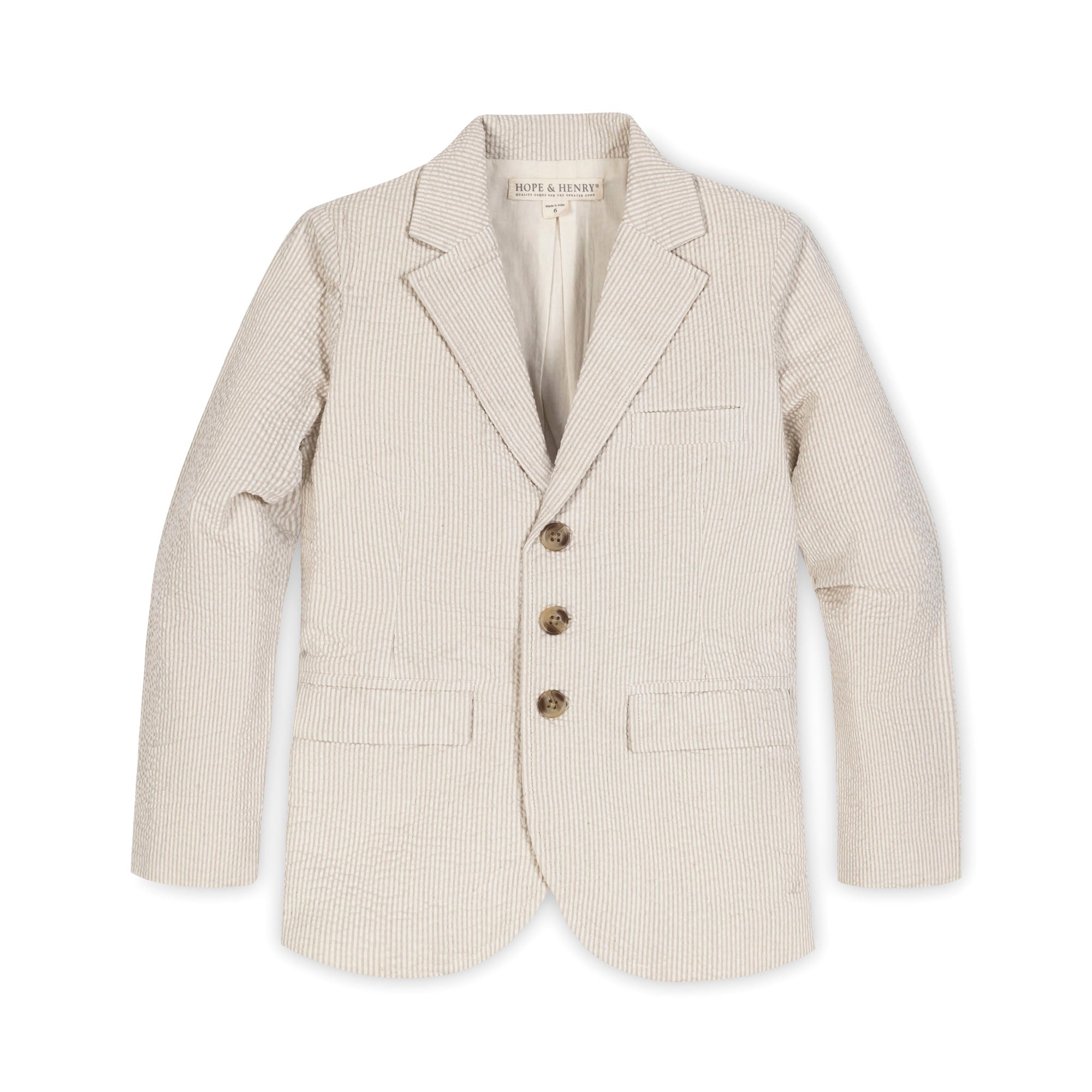 Organic Seersucker Suit Jacket