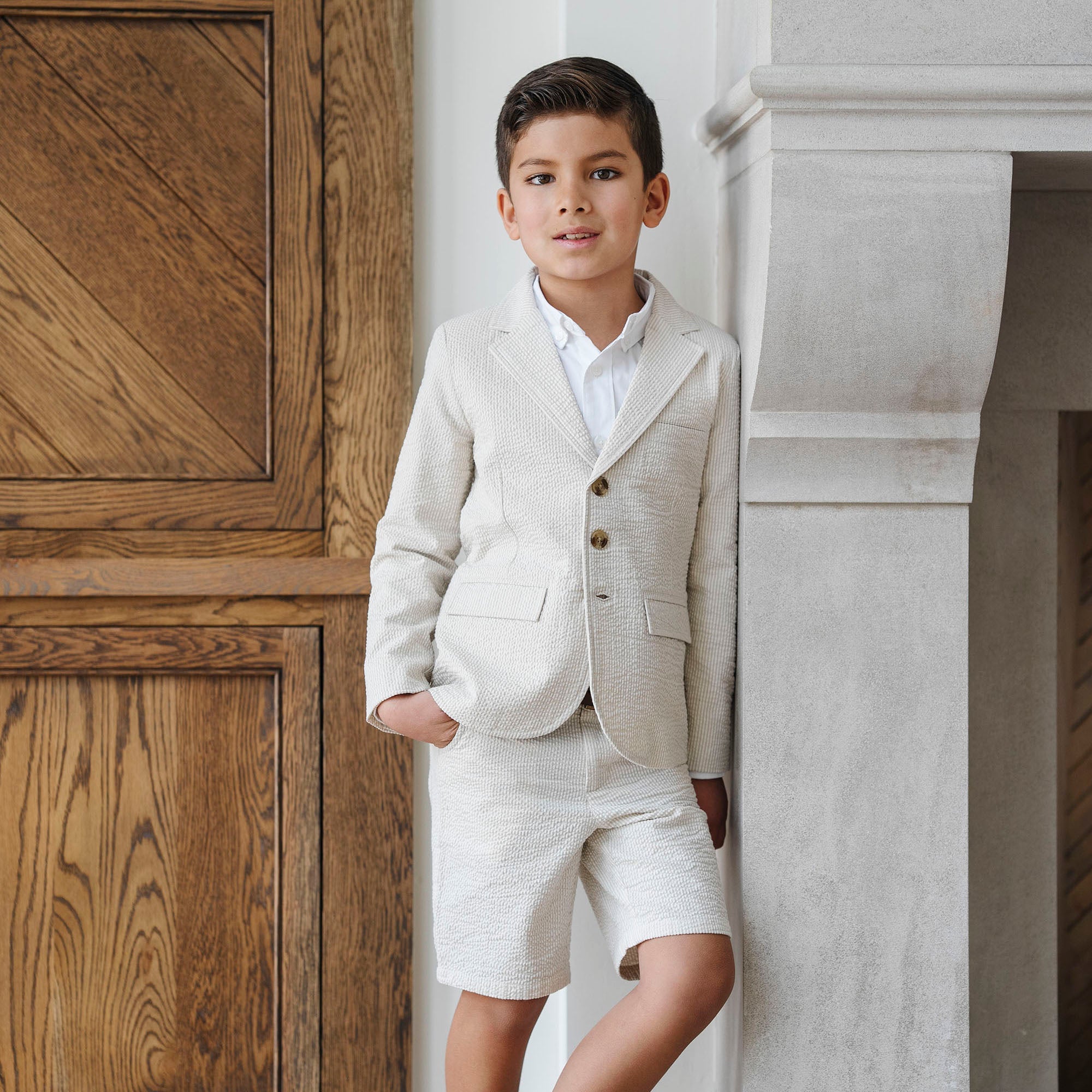 Organic Seersucker Suit Jacket