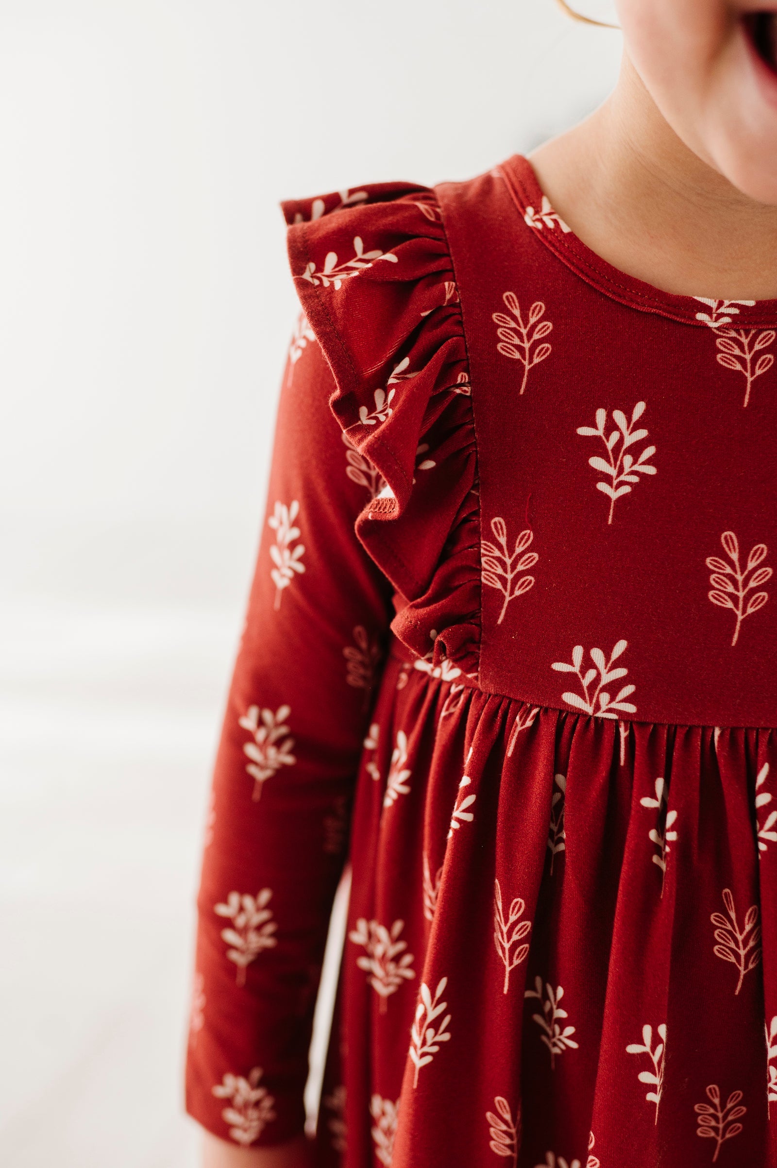 Long Sleeve Ruffle Dress