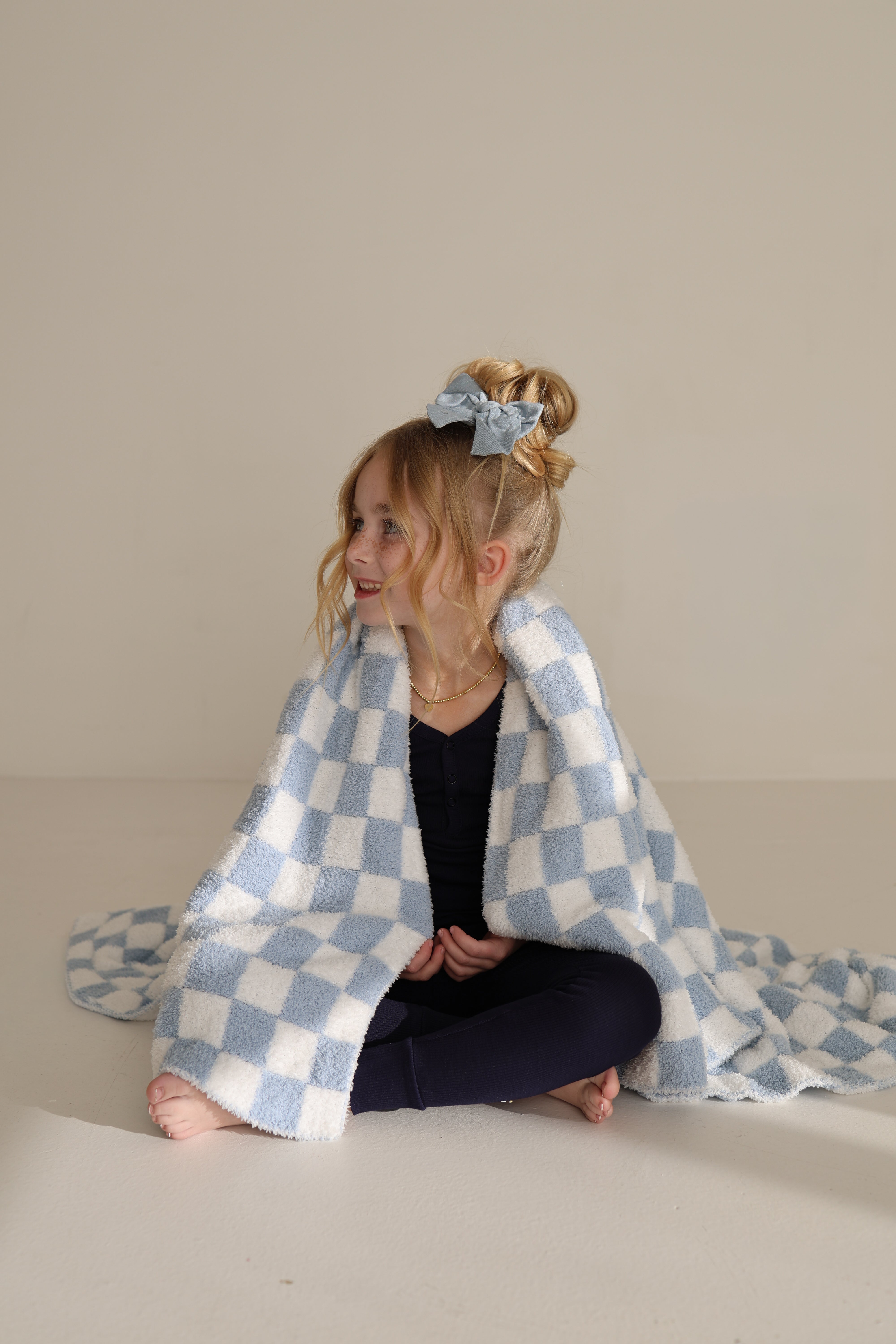 Bamboo Two Piece Pajamas | Blueberry Ribbed