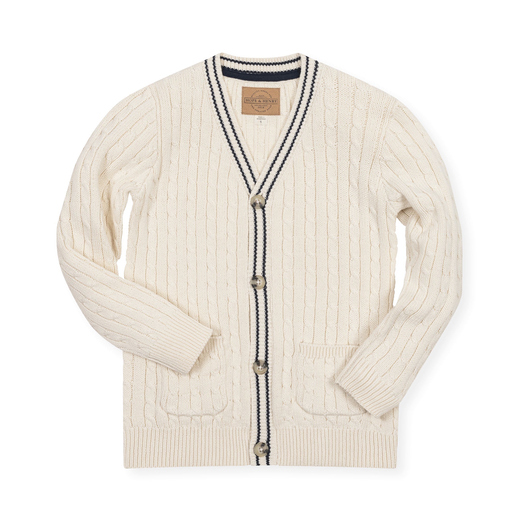 Organic Cable Cardigan