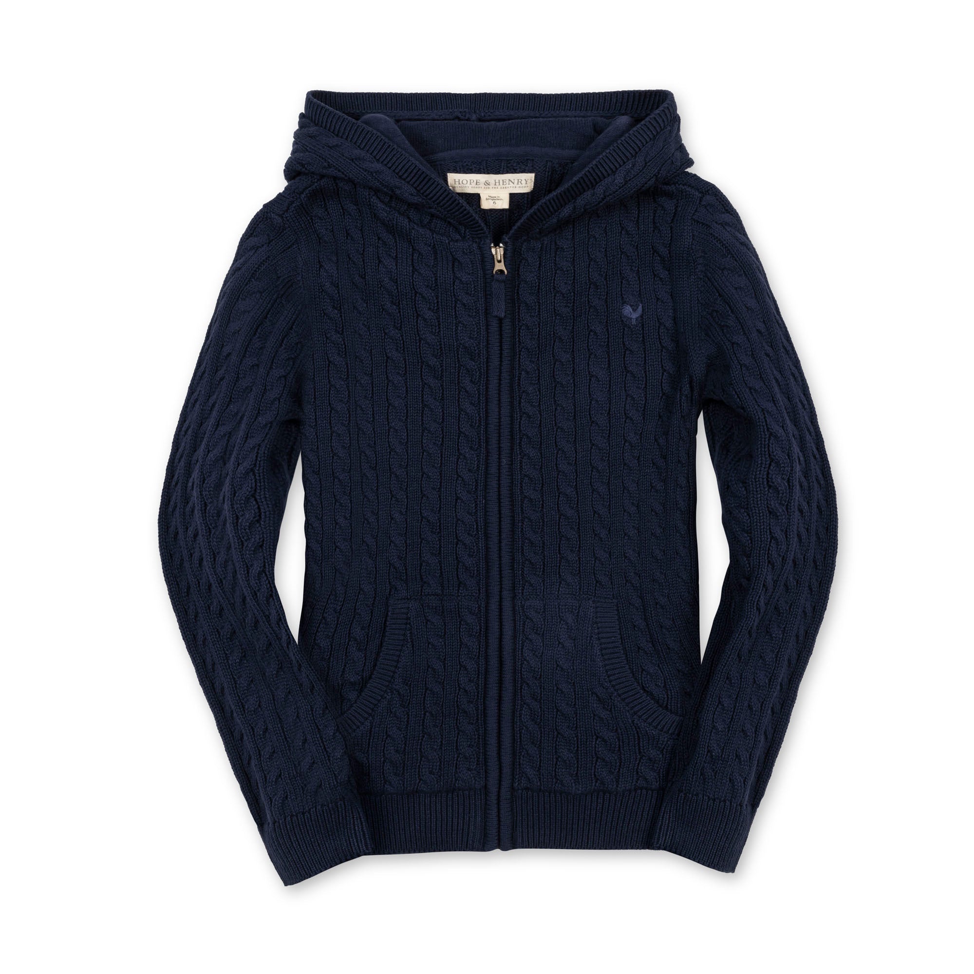 Organic Full Zip Hooded Sweater