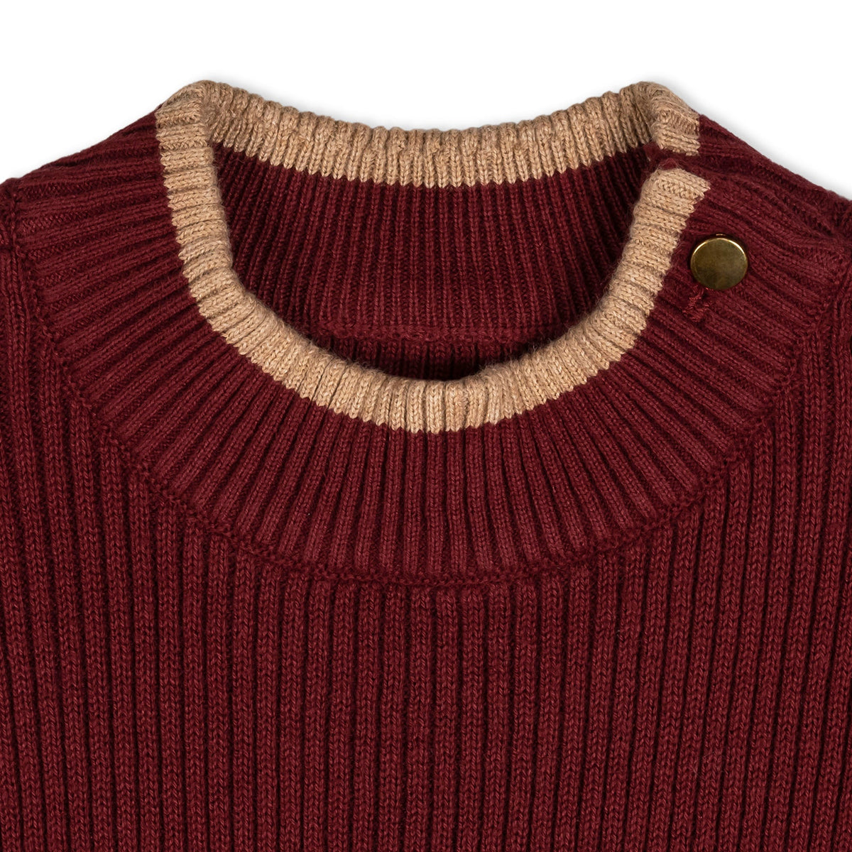 Organic Mock Neck Flounce Sweater Dress