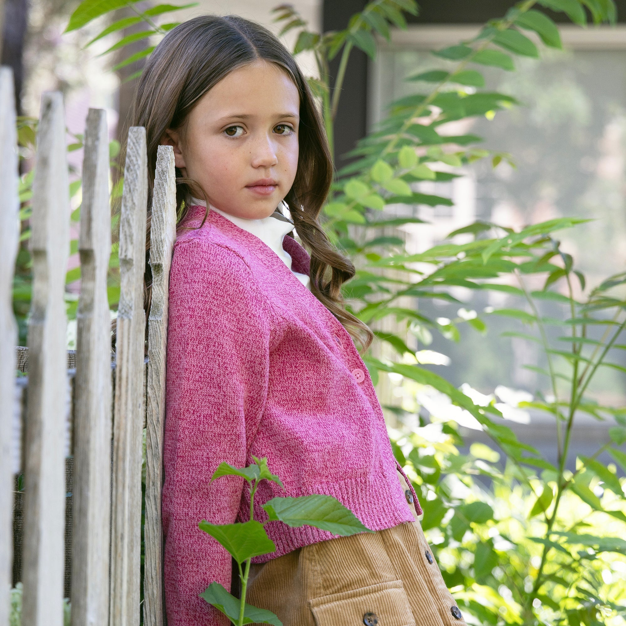 Organic V-Neck Cardigan