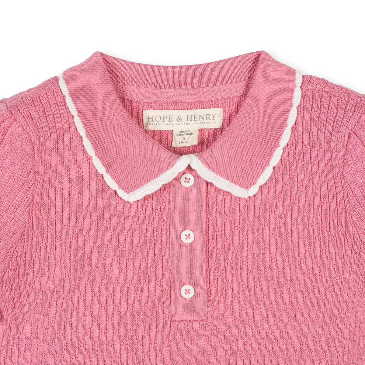 Organic Peter Pan Collar Sweater Polo