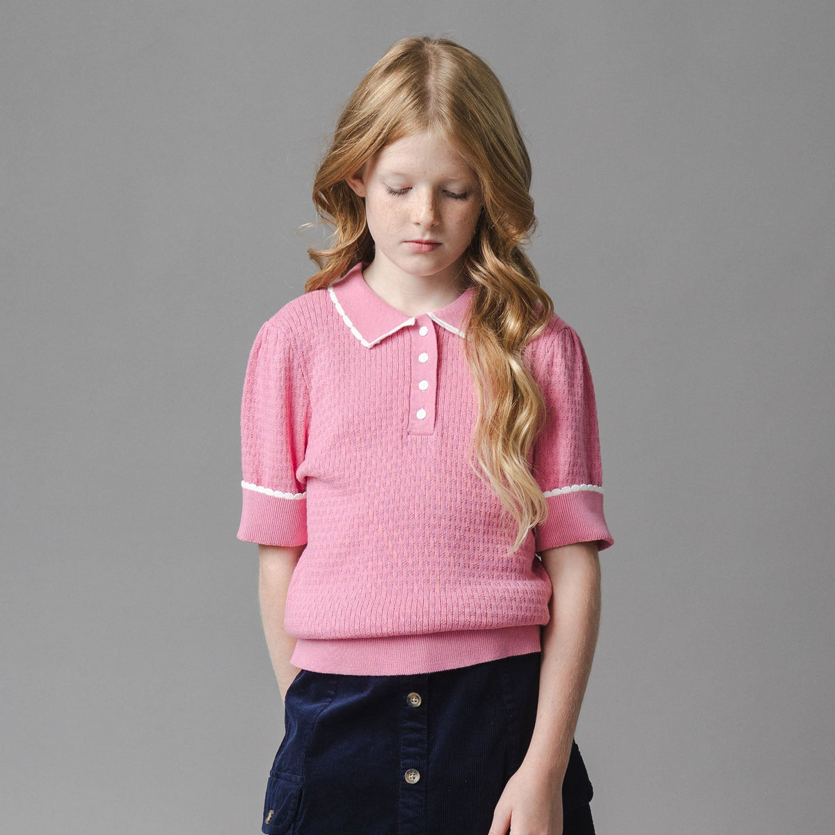 Organic Peter Pan Collar Sweater Polo