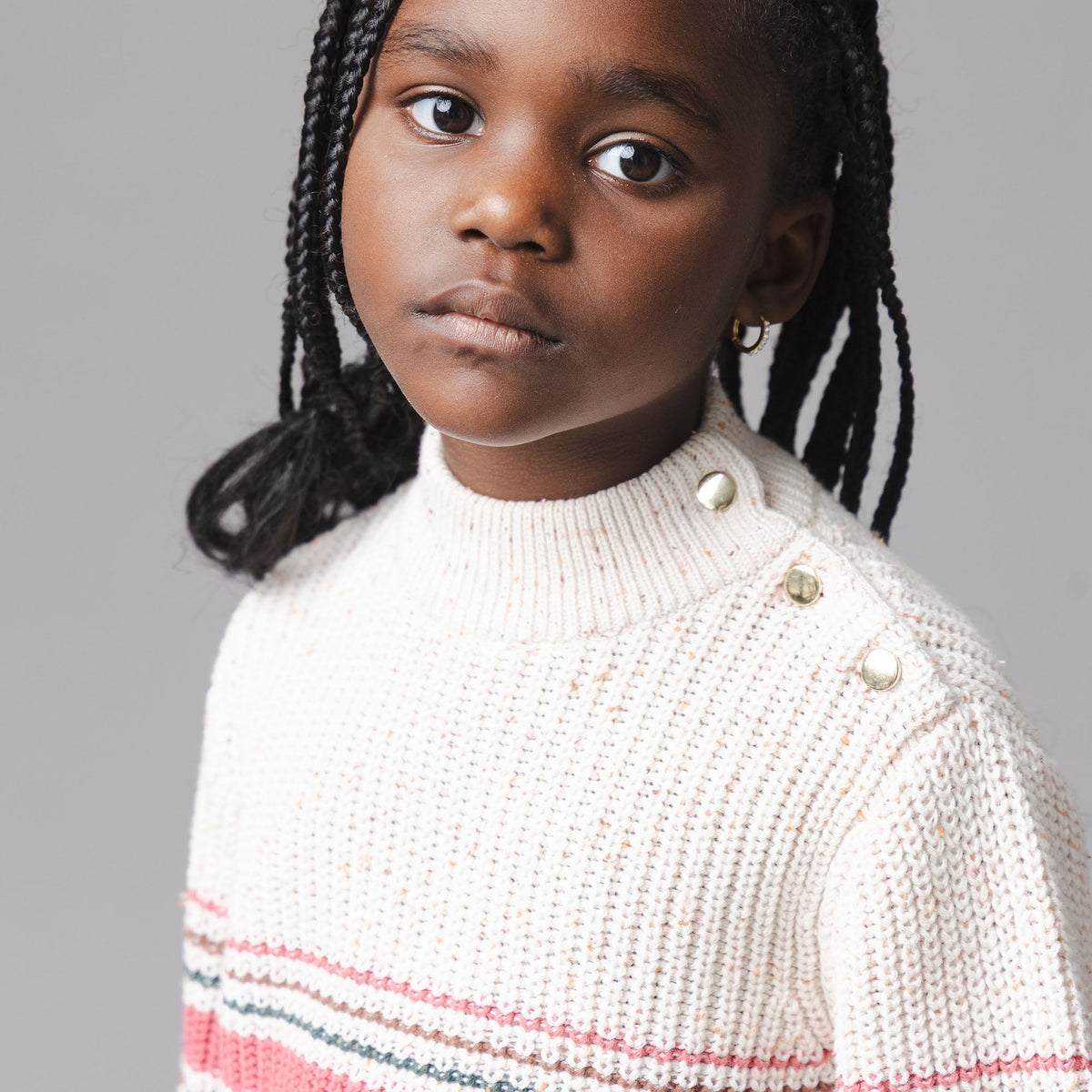 Organic Mock Neck Sweater