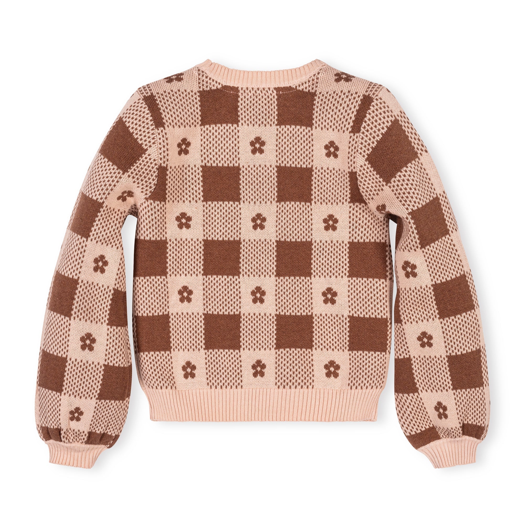 Organic Bow Detail Intarsia Sweater