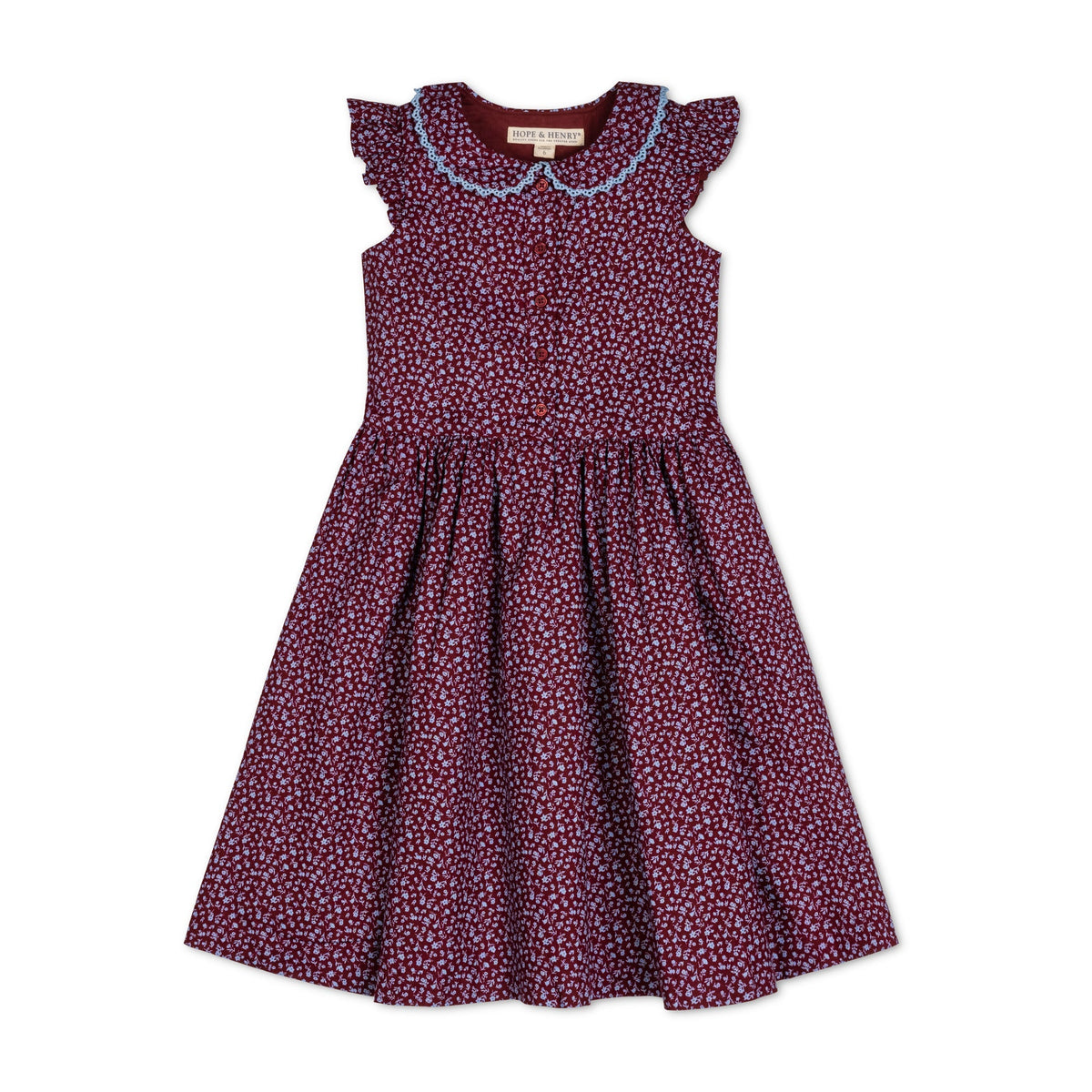 Linen Dress with Peter Pan Collar