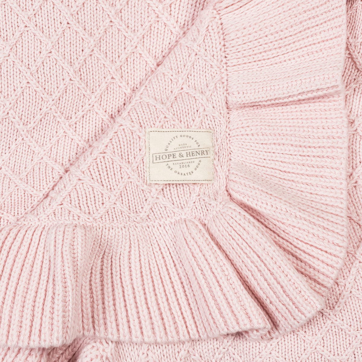 Organic Ruffle Edge Baby Blanket