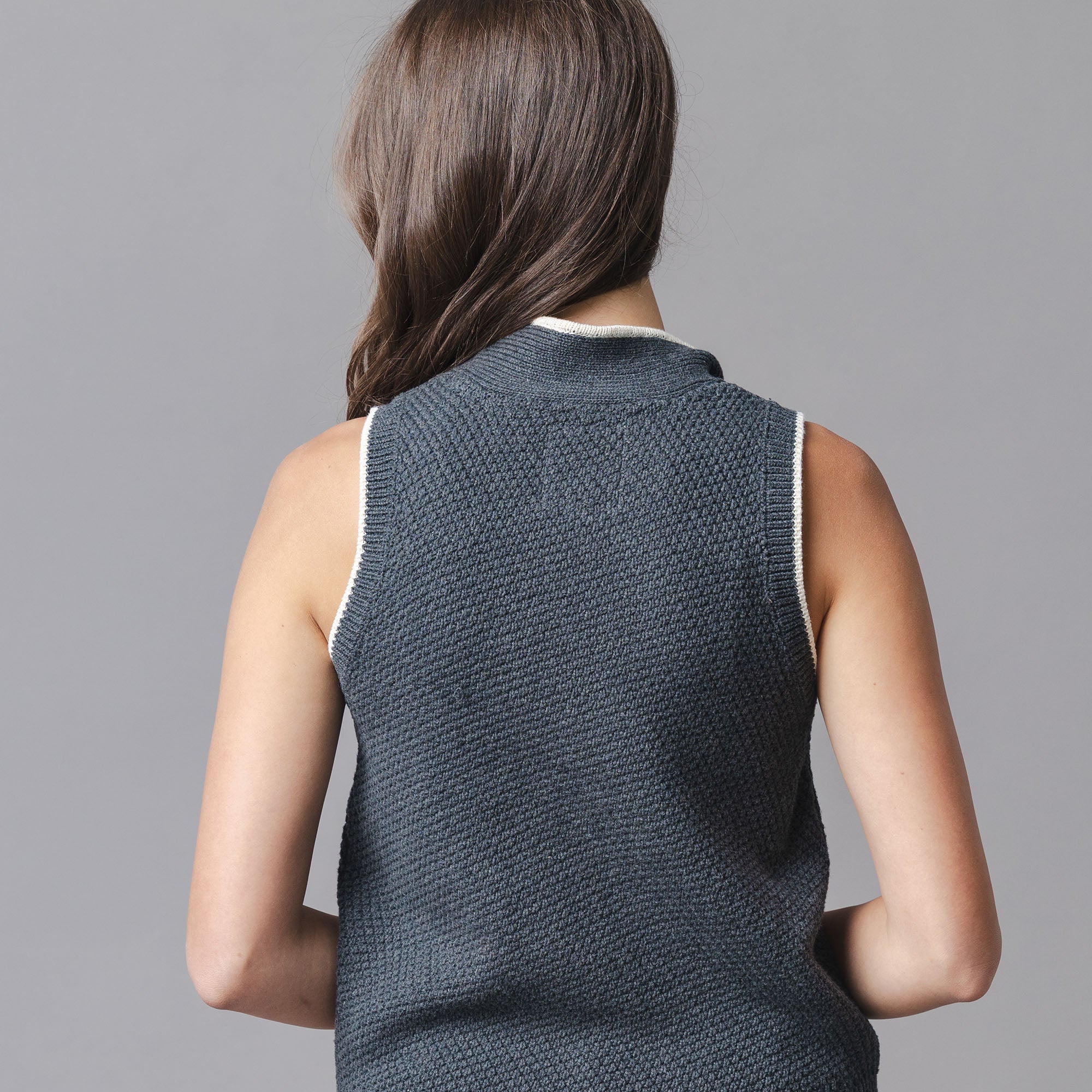 Organic Tie-Neck Sweater Tank
