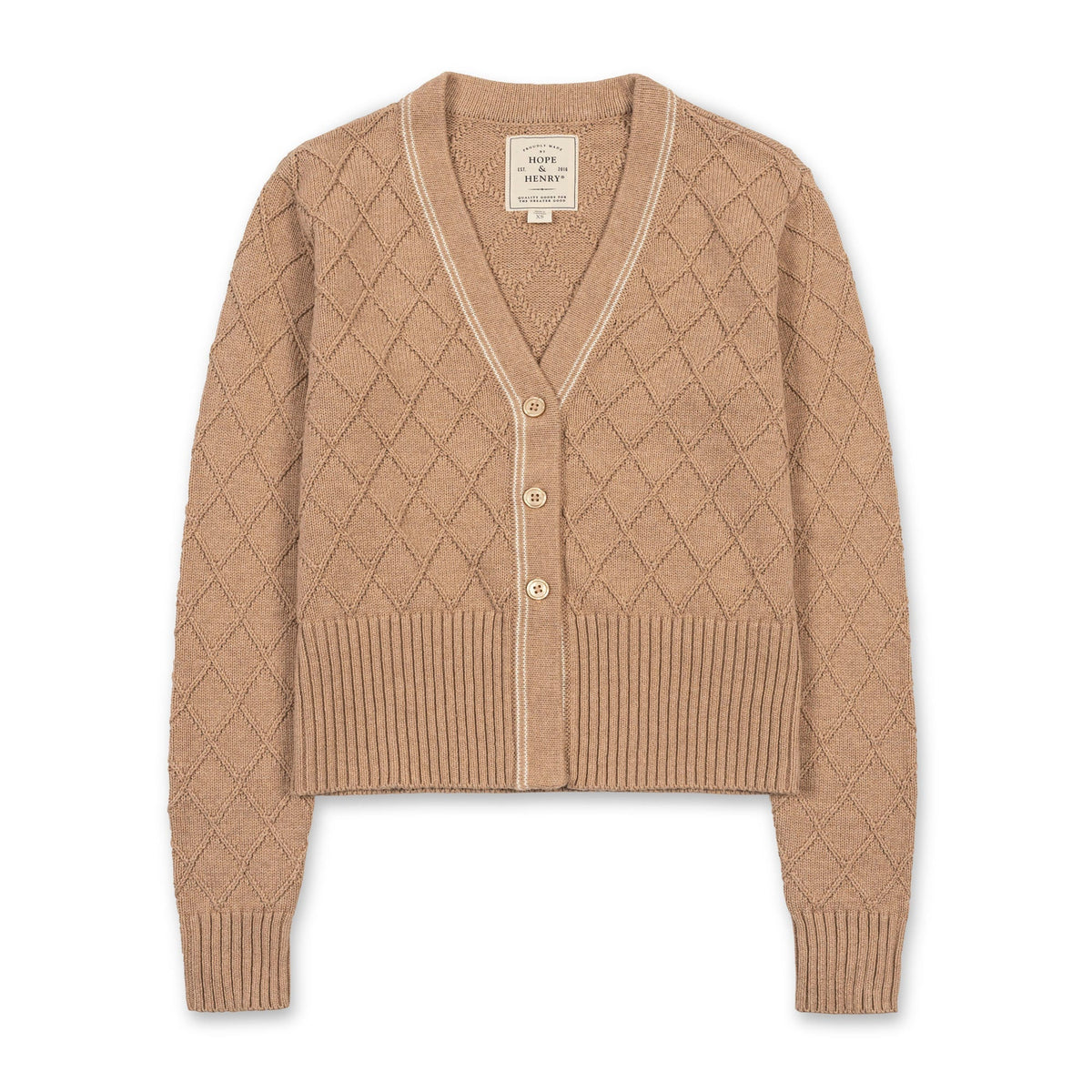Organic V-Neck Cardigan