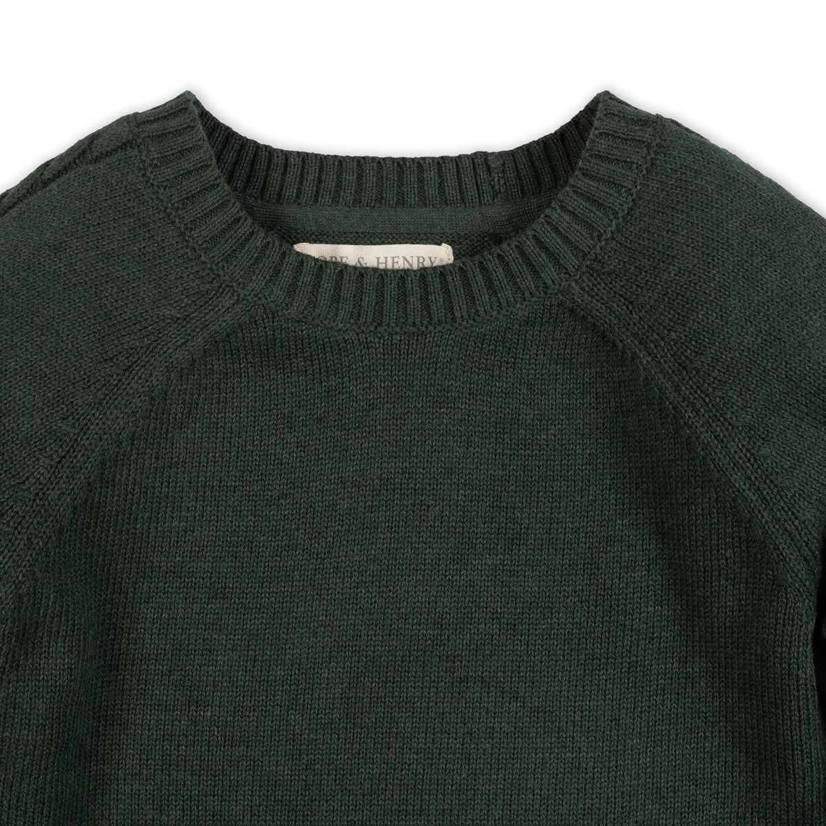 Organic Raglan Crew Neck Sweater