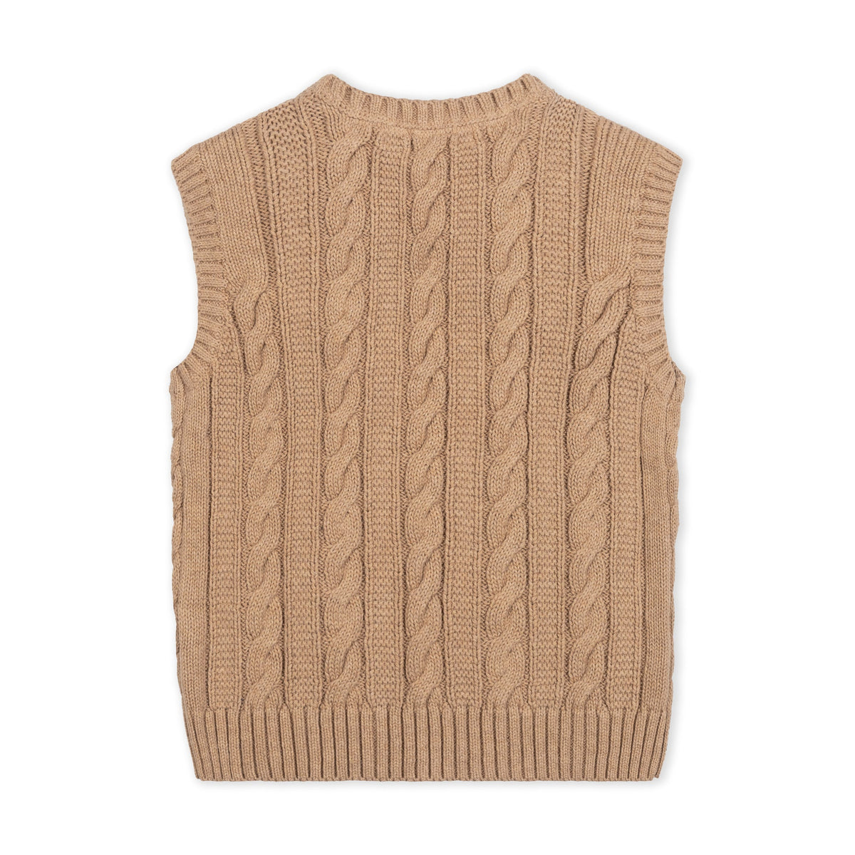 Organic Cable Sweater Vest