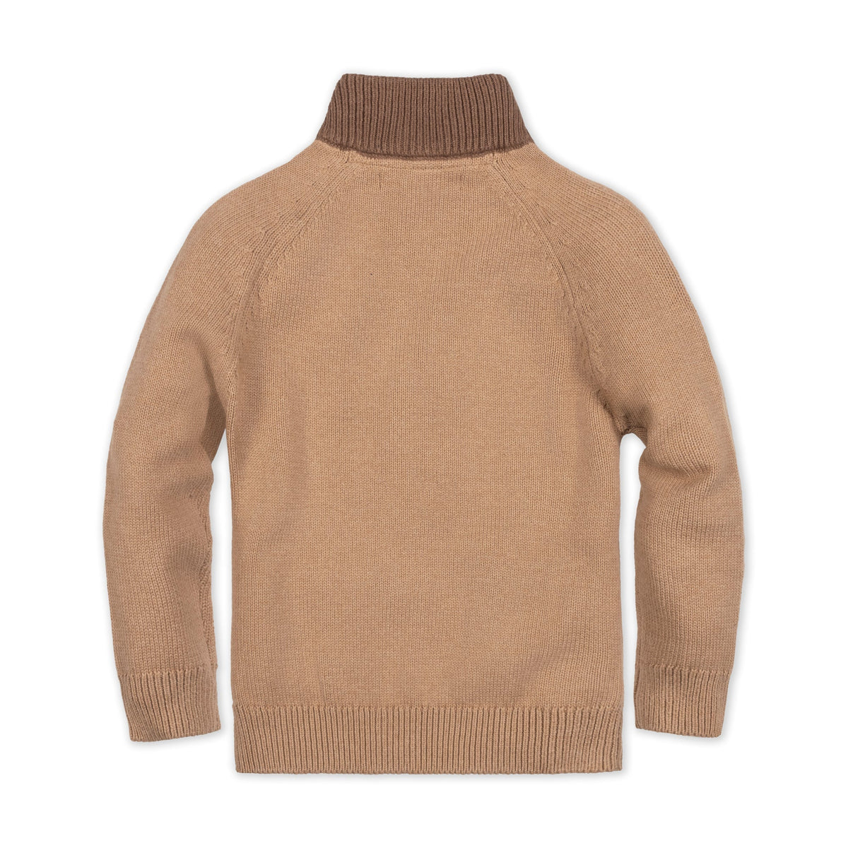 Organic Mock Neck Raglan Cardigan