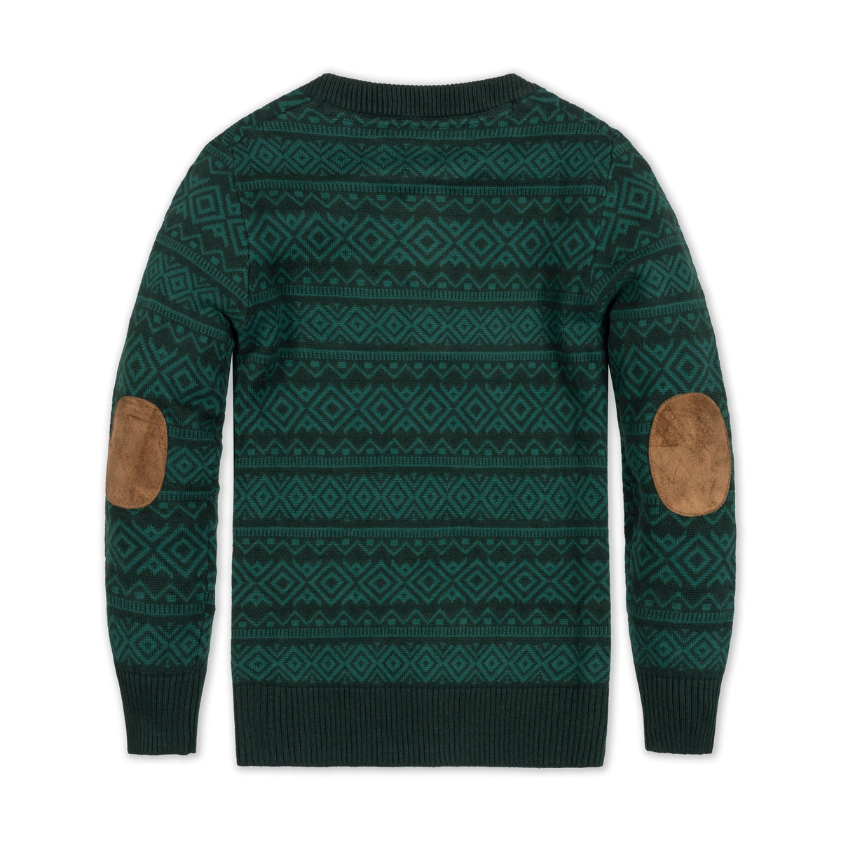 Organic Sweater Henley with Elbow Patches