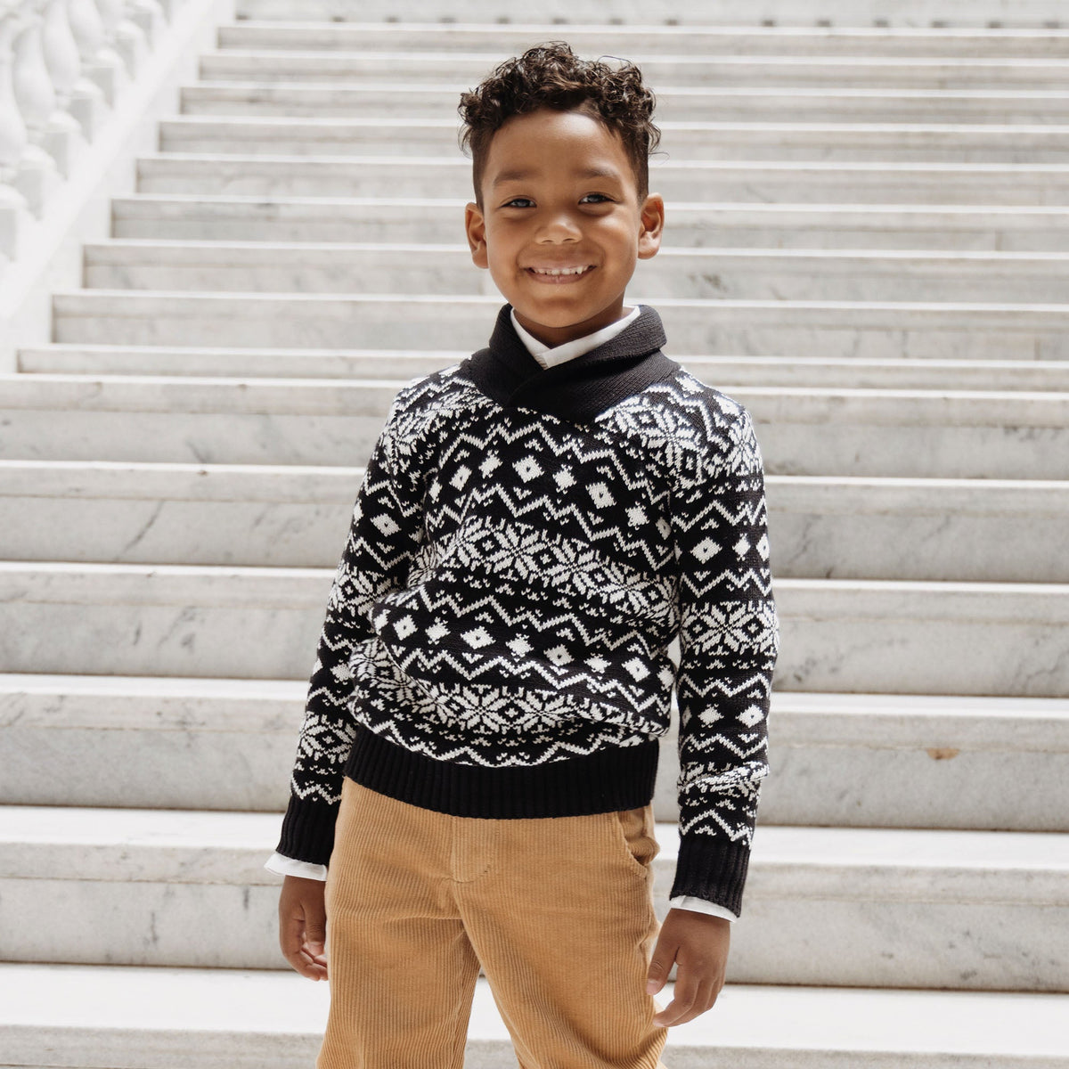 Organic Shawl Collar Sweater