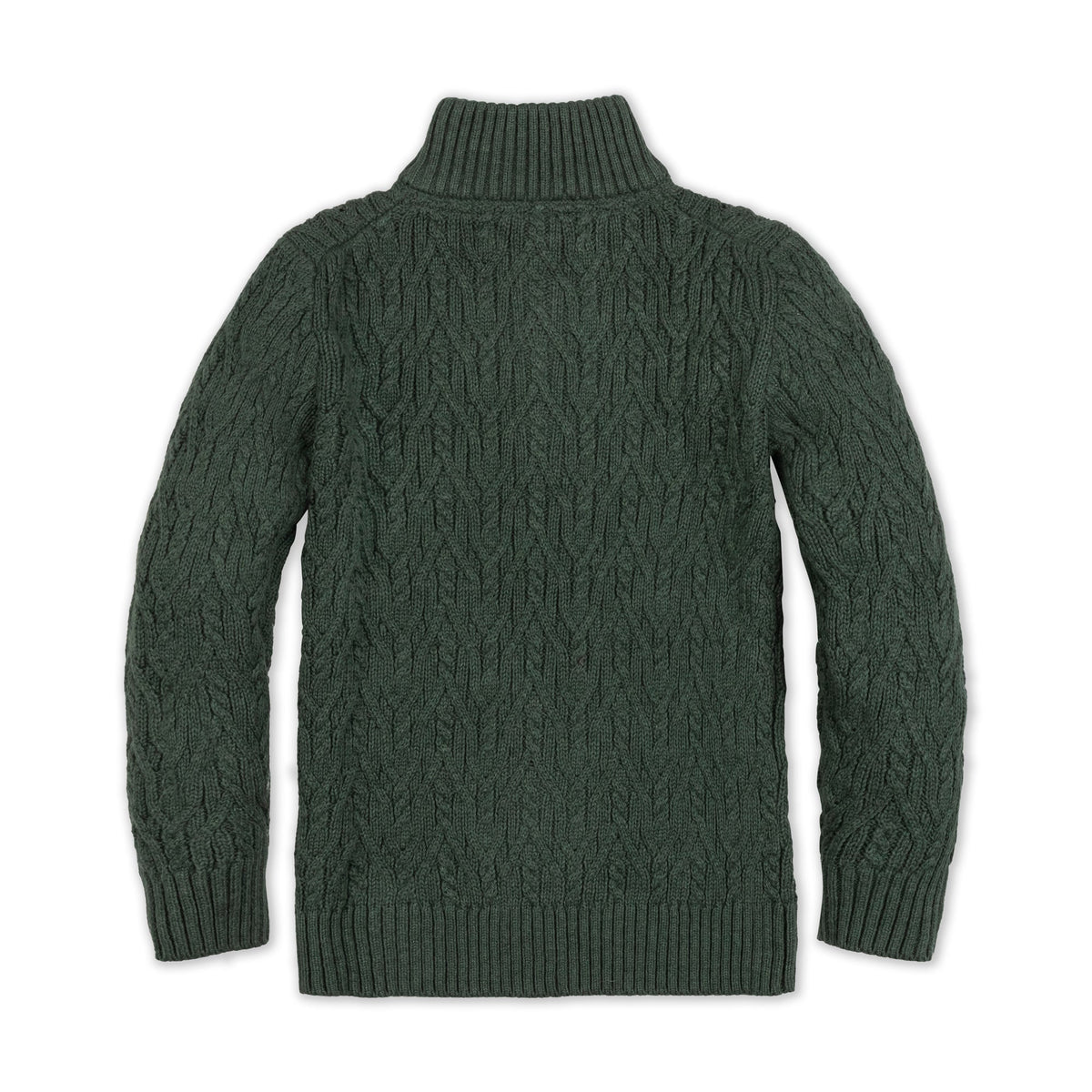 Organic Half Zip Cable Sweater