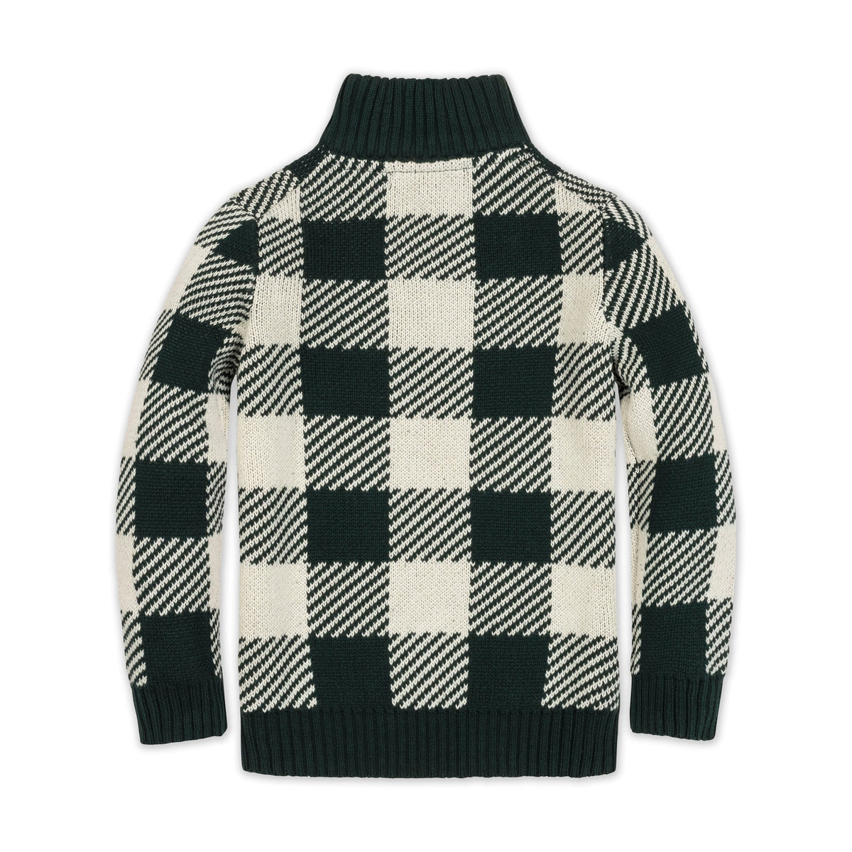 Organic Half Zip Intarsia Sweater
