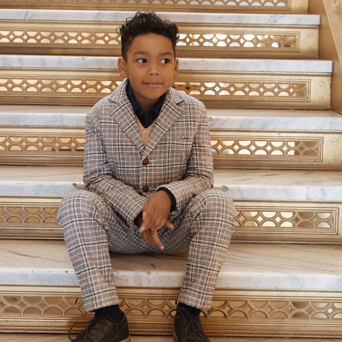 Organic Brushed Suit Pant - Baby