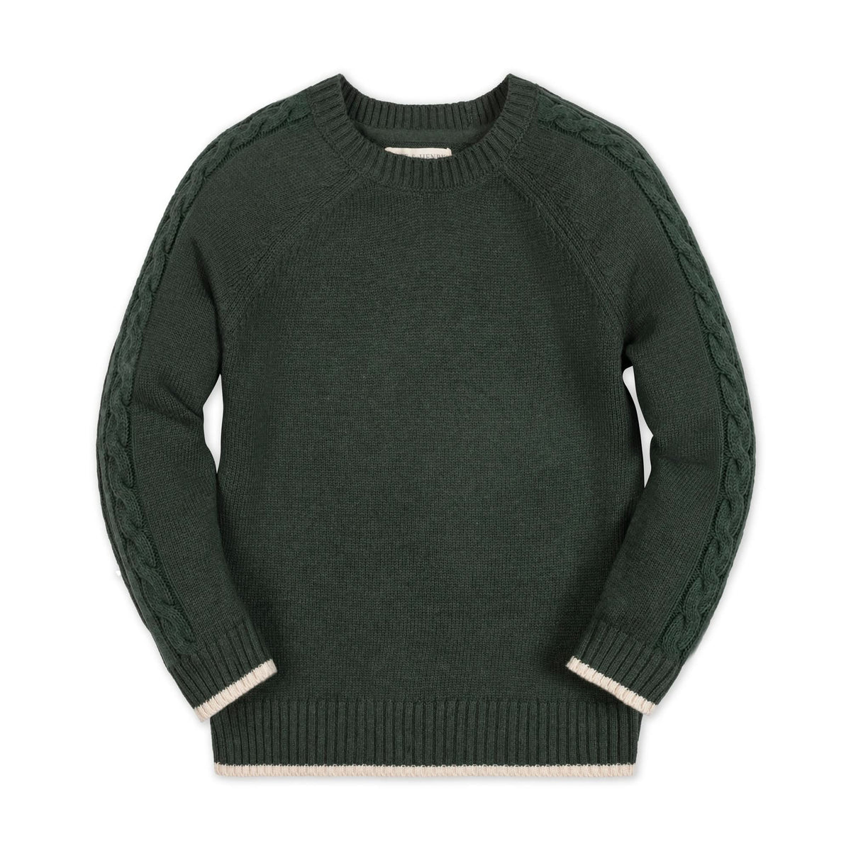 Organic Raglan Crew Neck Sweater