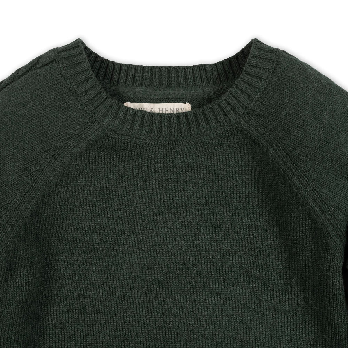 Organic Raglan Crew Neck Sweater