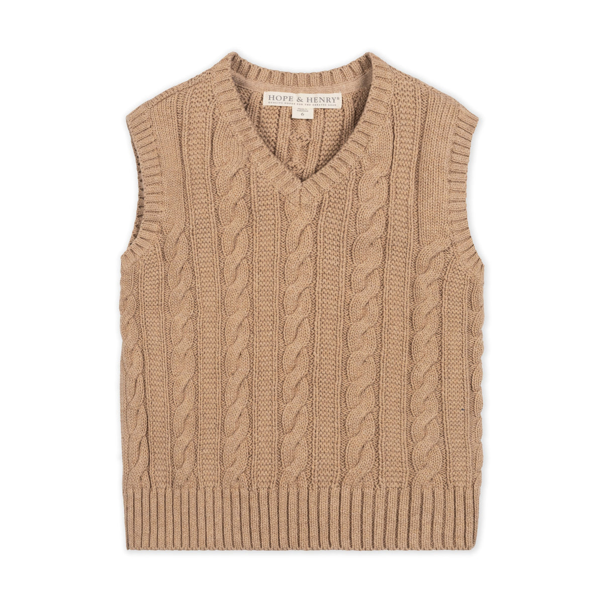 Organic Cable Sweater Vest - Baby