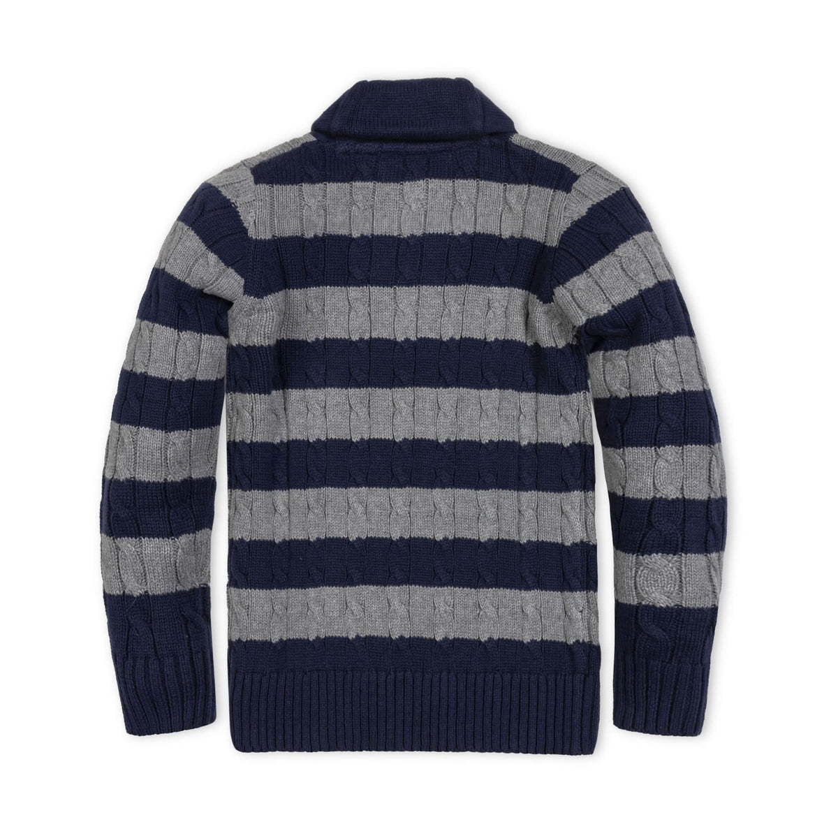 Shawl Collar Cable Sweater