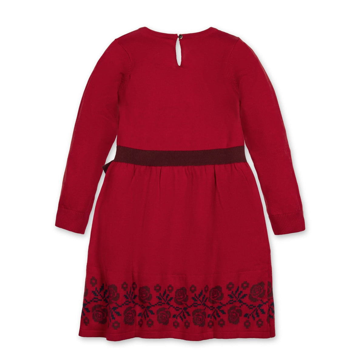 Organic Skater Sweater Dress with Bow