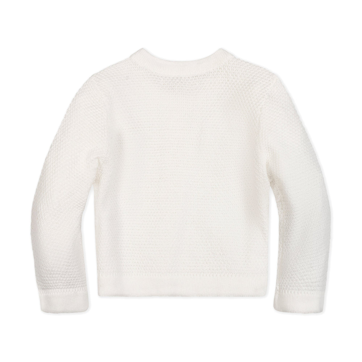 Organic Cropped Scallop Cardigan