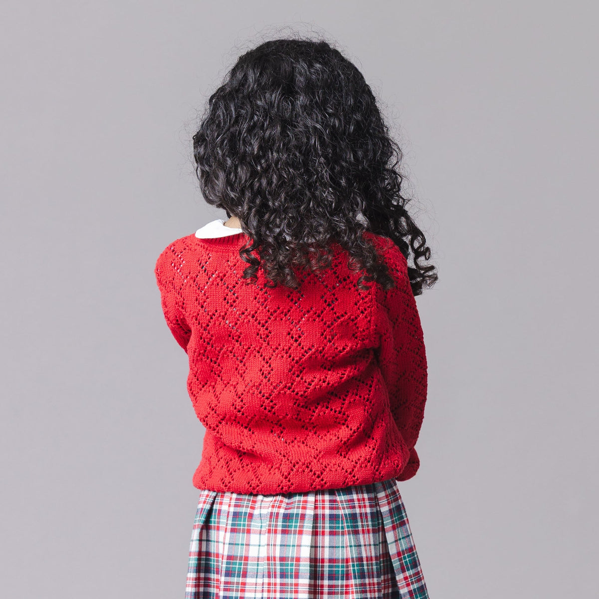 Organic Pointelle Cardigan Sweater