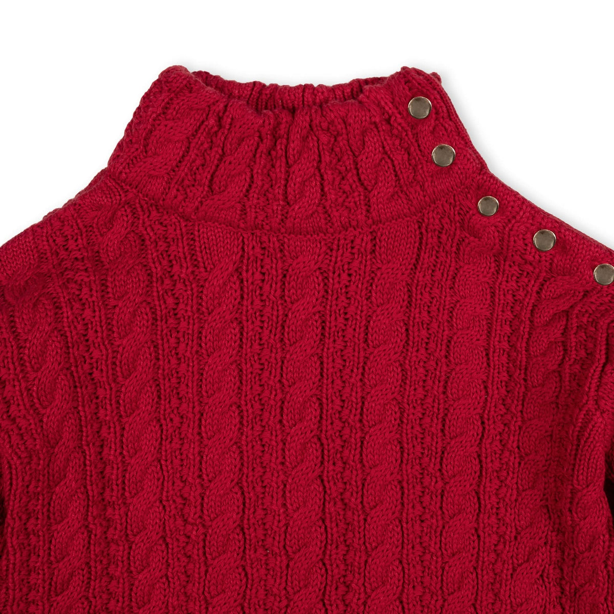 Organic Ruffle Cuff Turtleneck Sweater