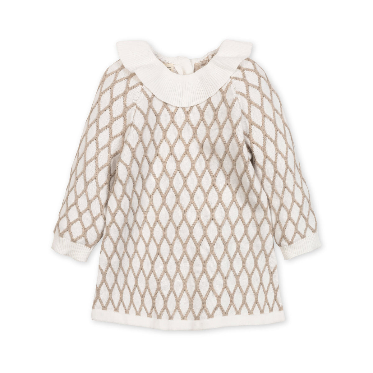 Organic Ruffle Collar Sweater Dress - Baby