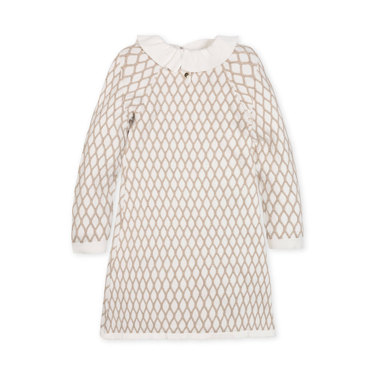 Organic Ruffle Collar Sweater Dress - Baby