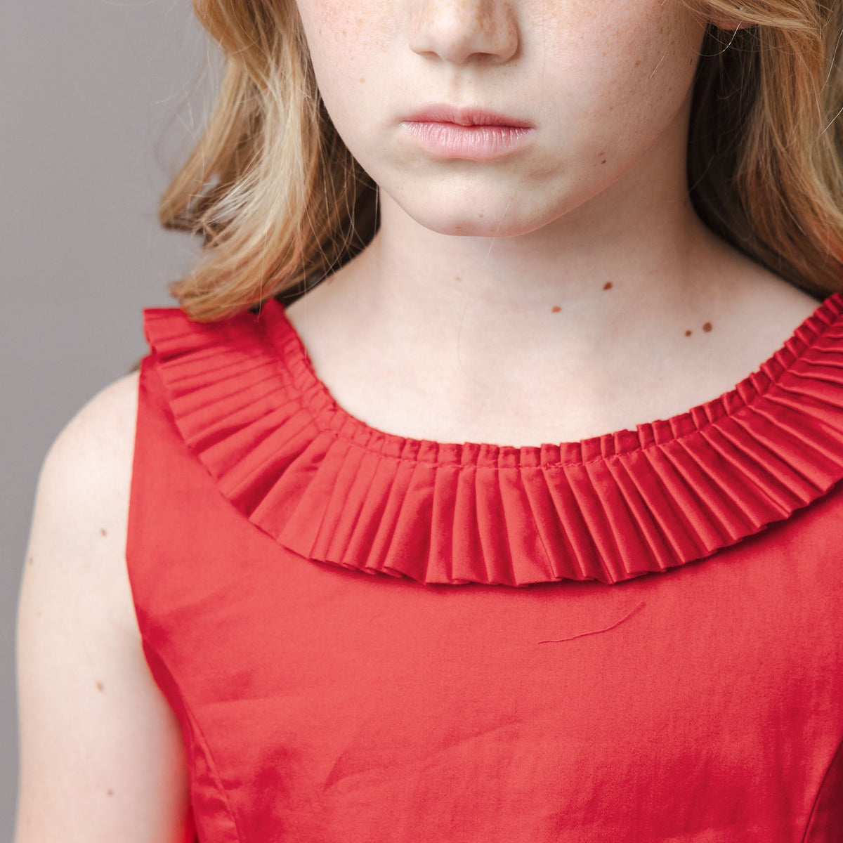Organic Pleated Collar Party Dress