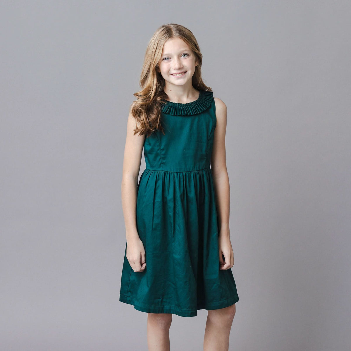 Organic Pleated Collar Party Dress