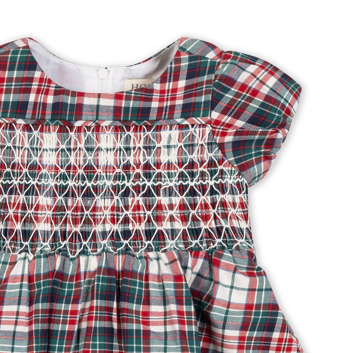 Organic Smocked Puff Sleeve Dress