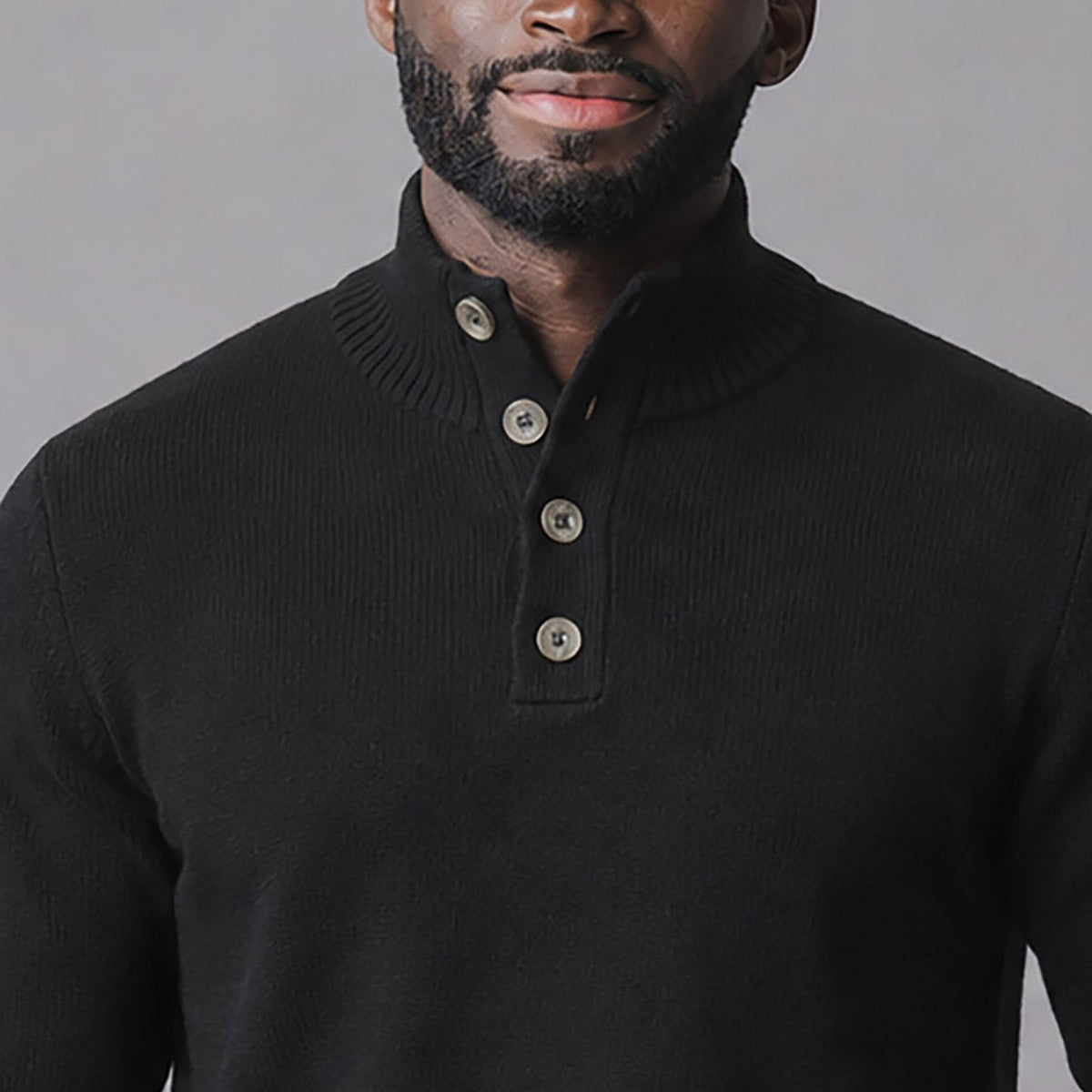 Organic Mock Neck Sweater