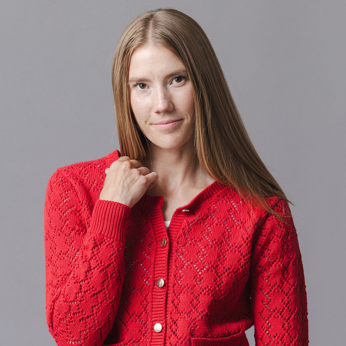 Organic Pointelle Cardigan