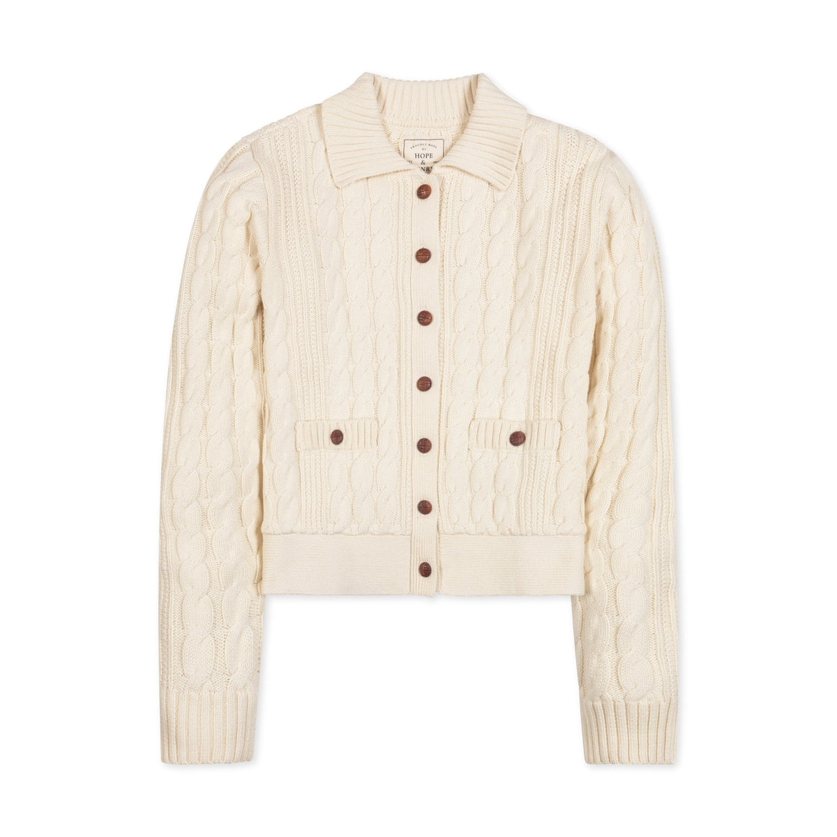Organic Collared Cardigan