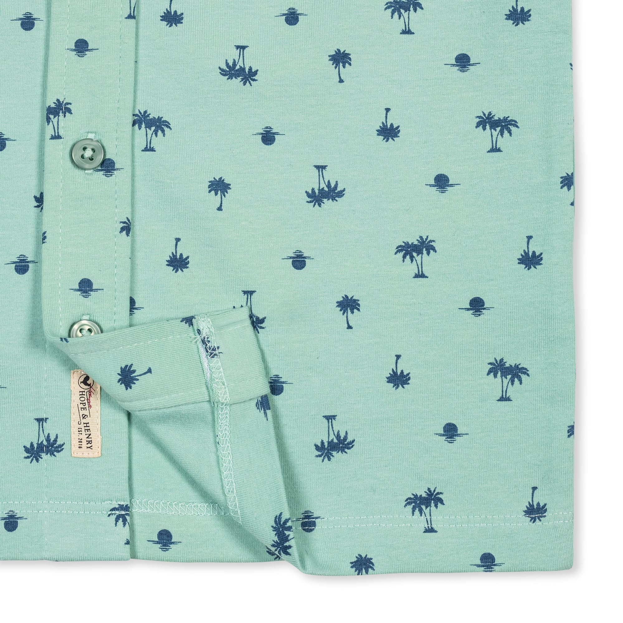 Organic Jersey Button Down Shirt