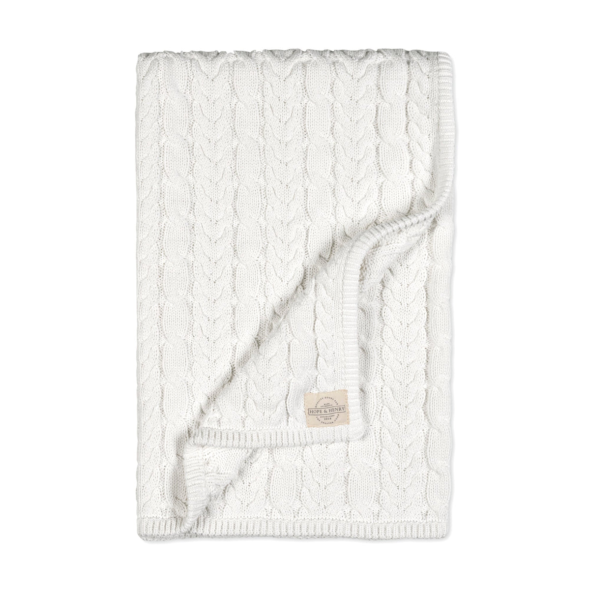 Organic Cable Knit Blanket