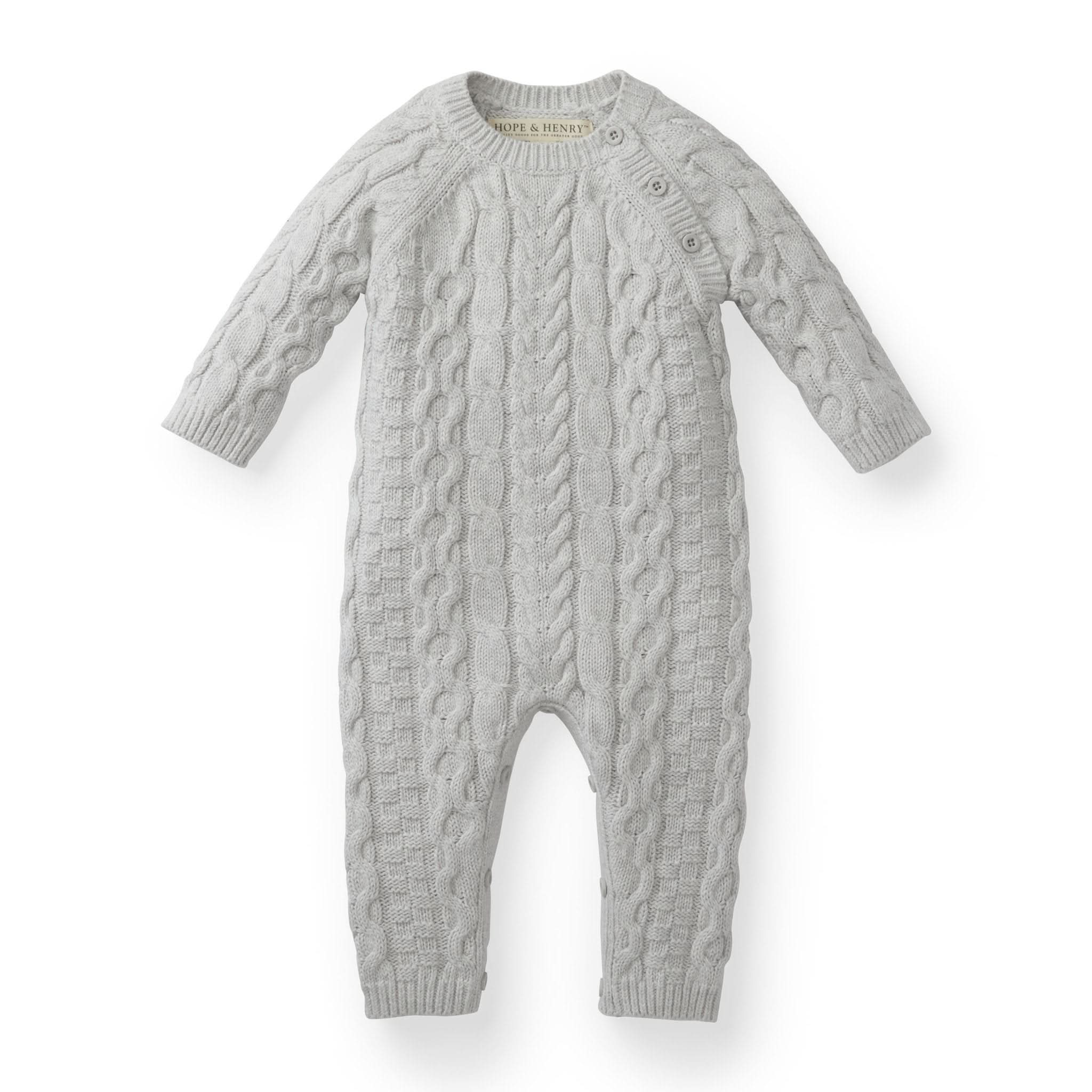 Organic Cable Romper 2-Piece Boxed Gift Set