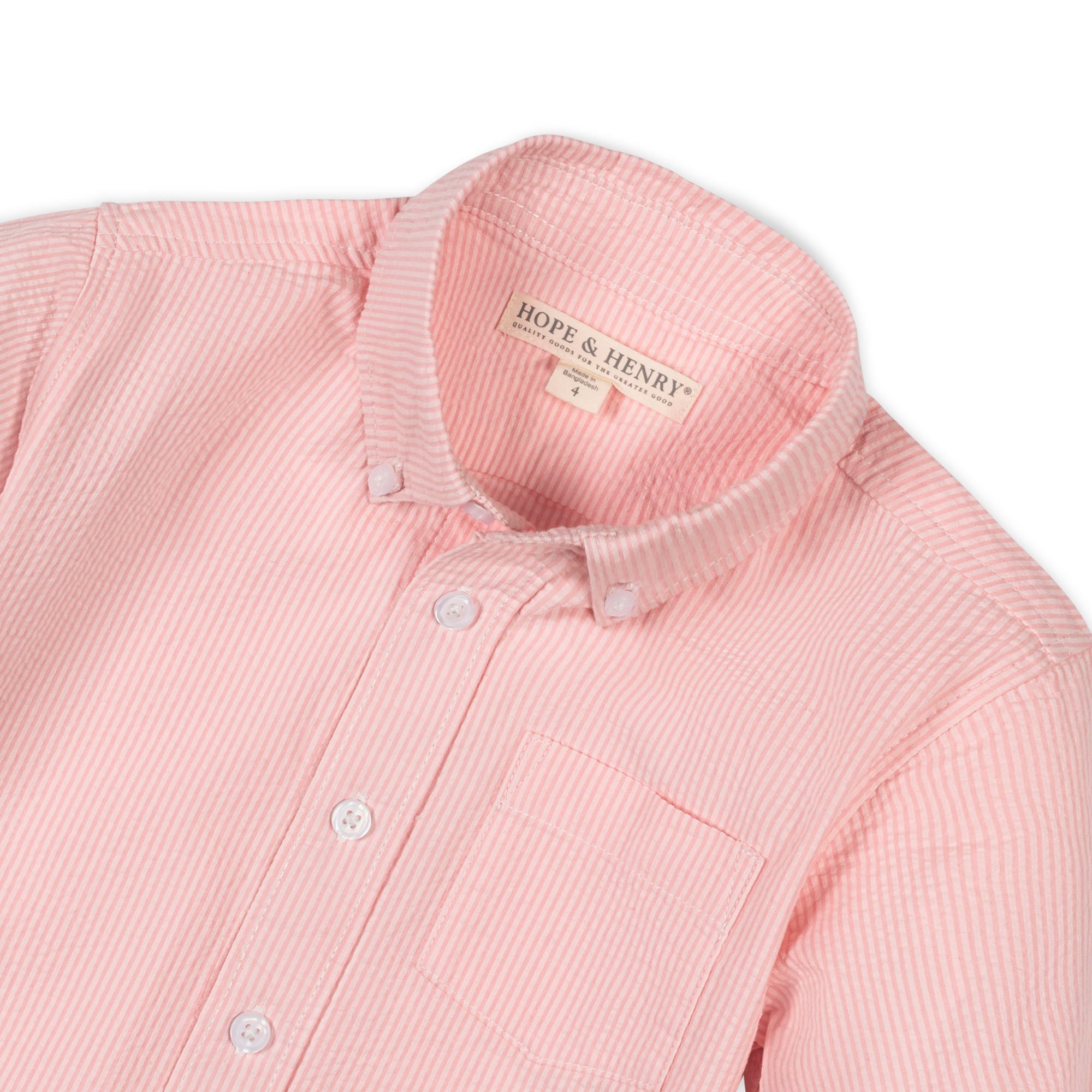 Organic Seersucker Shirt